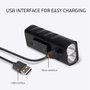 Imagen de LUZ LINTERNA LED PARA BICICLETA A BATERIA RECARGABLE